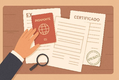 Documentación organizada para solicitar residencia en España - Gestión de Documentación Murcia.